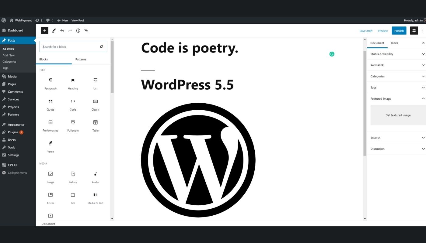 What’s Coming in WordPress 5.5 - WebPigment